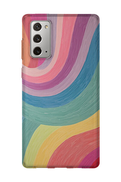 lelia حافظة هاتف شفافة مطبوعة متوافقة مع هاتف سامسونج جالاكسي نوت 20 |   مجمو...