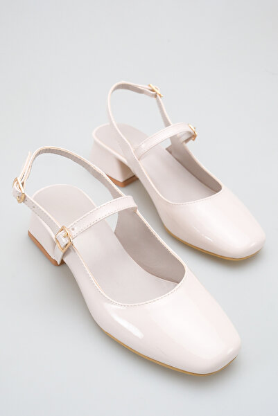 ich1one حذاء باليرينا نسائي من الجلد اللامع بكعب من باليرمو - كعب 5 سم، مناسب...