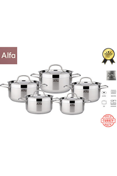 Alfa 10 PCS STAINLESS STEEL SET