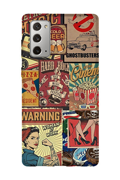 lelia حافظة هاتف شفافة مطبوعة متوافقة مع هاتف سامسونج جالاكسي نوت 20 |   مجمو...