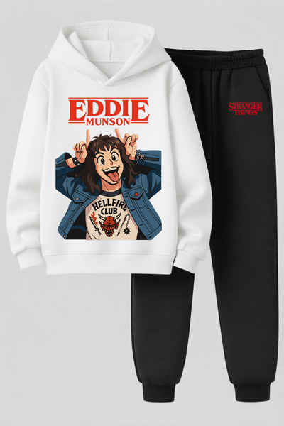 MAGORS Stranger Things Printed 3-Yarn Quality Sweatshirt and Sweatpants Child...