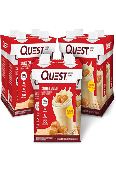 Quest Protein Shake Salted Caramel 325ml Pack of 12 | High Protein Drink
