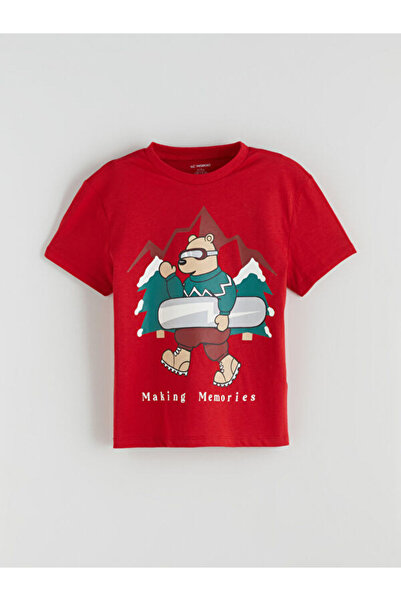 LC Waikiki Quality Parts from Çelebi Store Zero Roba Collar Printed Boy's T-S...
