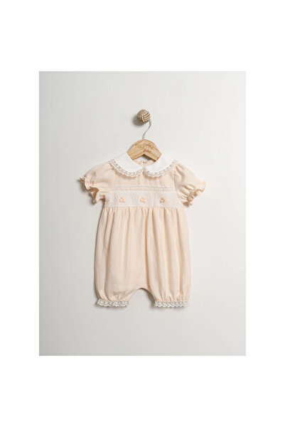 Mymio Embroidered Woven Barbatöz - Salmon