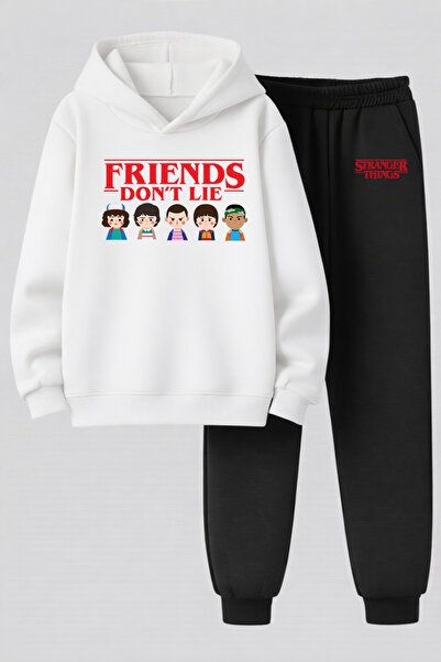 MAGORS Stranger Things Printed 3-Yarn Quality Sweatshirt and Sweatpants Child...