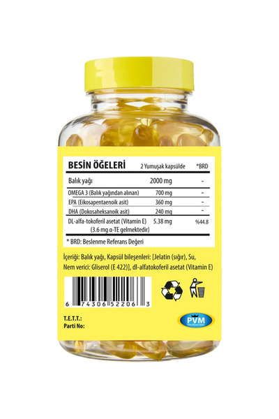 Vitapol Omega 3 100 Kapsül EPA DHA