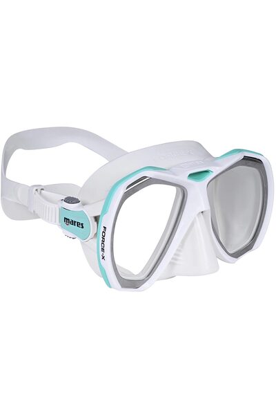 Mares Маска за гмуркане - FORCE-X бяла, аквамарин