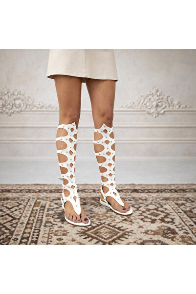 Bostini Flip-Flop Genuine Natural Leather Gladiator Sandals