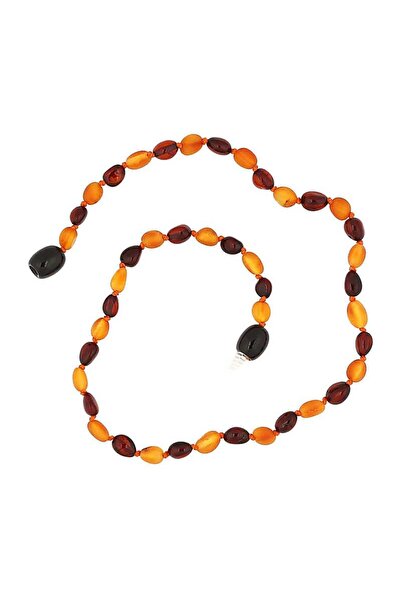 Inure Jewelry Baby Drop Amber Teeth Necklace