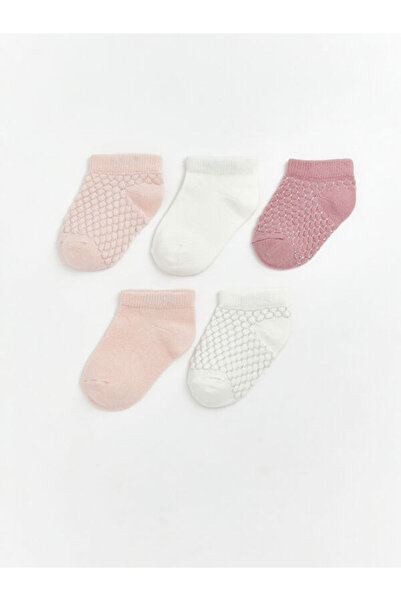 LC Waikiki RMZ GİYİM FARKIYLA جوارب طويلة للفتيات الصغيرات، عبوة من 5 قطع