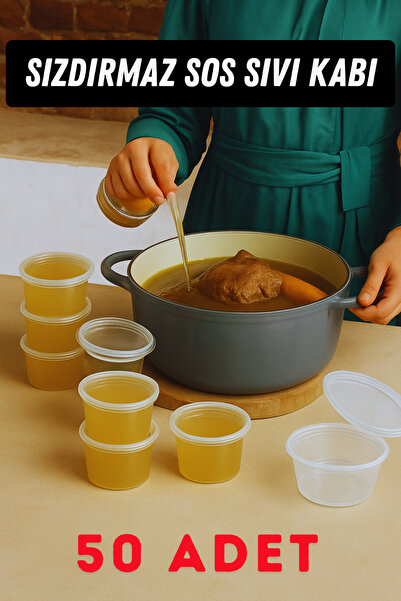 SUPERPUP 50Pcs 120ml Leak-Proof Sos,Et Water,Bone Water, Freezer Storage Cont...