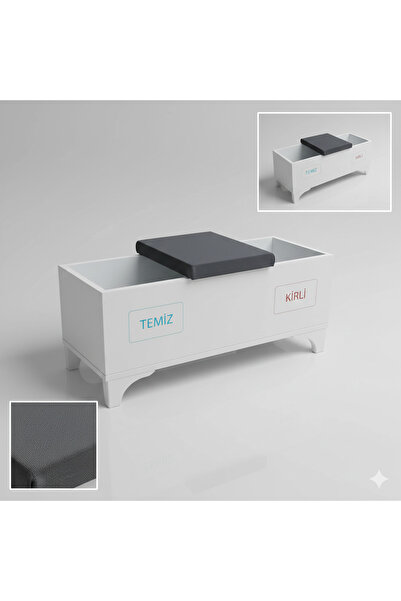 FTRMALZEMECİM Galoşluk Galoş Sehpası Puf | Klinik Tipi | Turuncu Renk | Hijye...