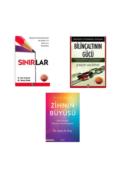 STABİL KİTAP Bilinçaltının Gücü - Sınırlar - Zihnin Büyüsü (Kişisel Gelişim 3...