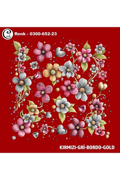 Cenk Desenli Oyalık Yazma - 0300-652