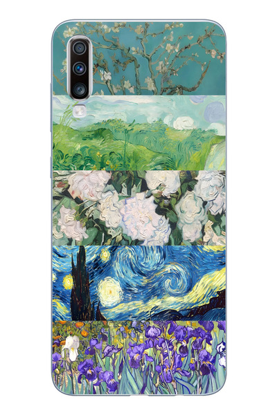 moonset Samsung Galaxy A30S/A50/A50S Uyumlu Baskılı Yumuşak Silikon Şeffaf Te...