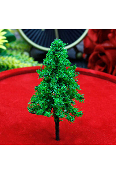 Anı_Atölye Açık Yeşil Çam Ağacı Teraryum Obje & Minyatür Obje/8 cm