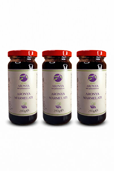 Gönen Aronya Aronya Marmelatı 3 lü Paket (240gr x 3 Adet)