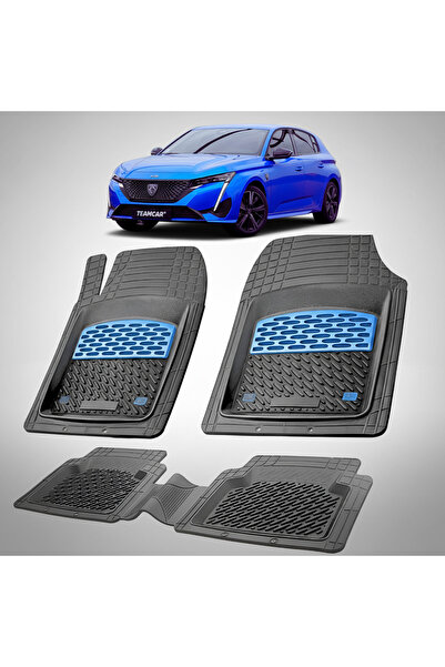 TEAMCAR Πατάκια αυτοκινήτου τύπου δίσκου συμβατά με Peugeot 308 III (P5: 2021...