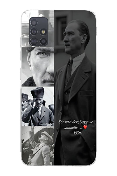 moonset Samsung Galaxy A51 Uyumlu Baskılı Yumuşak Silikon Şeffaf Telefon Kılıfı