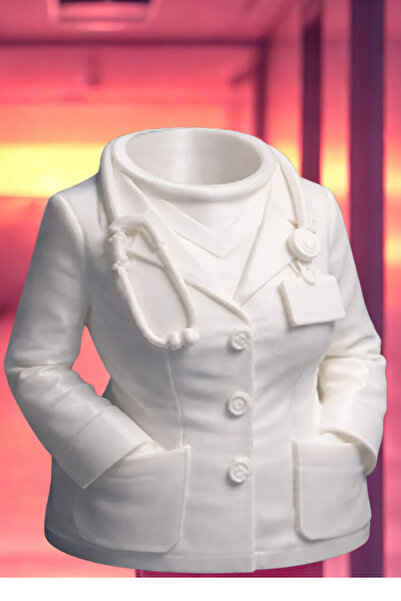 CESTOPİENO Doctor Women's White Coat Pen Holder
