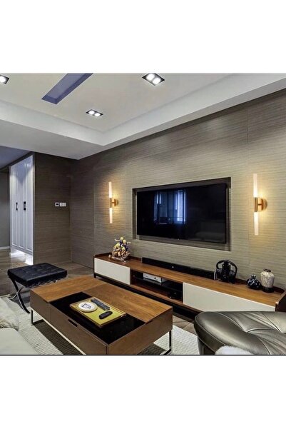 Muga LUX ÇİFTLİ GOLD LEDLİ ÇUBUK APLİK ( GÜN IŞIĞI ) İÇ MEKAN DUVAR ALANLARI ...