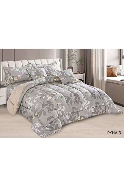 alzawia Double bedsheet set with a floral and striped summer pattern, a calm ...