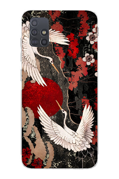 moonset Samsung Galaxy A51 Uyumlu Baskılı Yumuşak Silikon Şeffaf Telefon Kılıfı