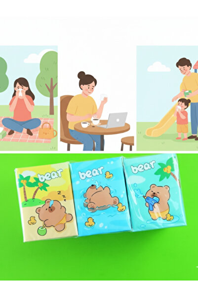 Bam Cute Designed 9-Piece Mini Pocket Tissues