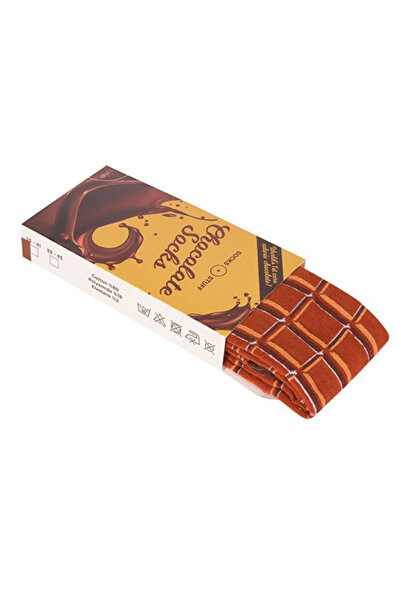 Socks + Stuff جوارب قطنية منقوشة بالشوكولاتة هدية للجنسين - صندوق جوارب الشوك...