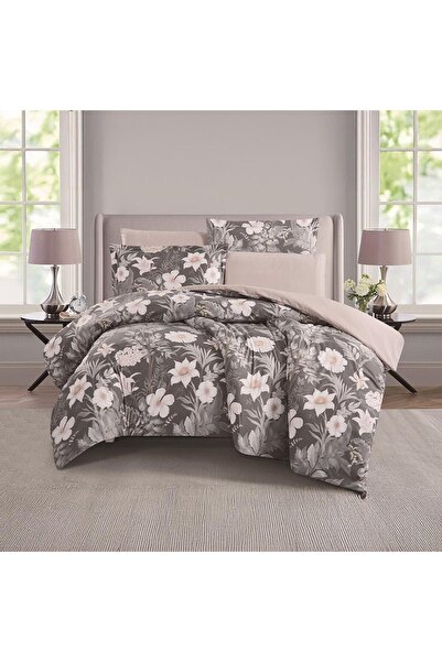 Melen طقم بيت لحاف بدون حشوة مفرد ونص 4 قطع - يناسب سرير بمقاس 200x120 - ارول...