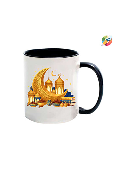 CERCİBAZAAR Ramadan Feast Themed Special Design Mug – Eid Gift Porcelain Mug