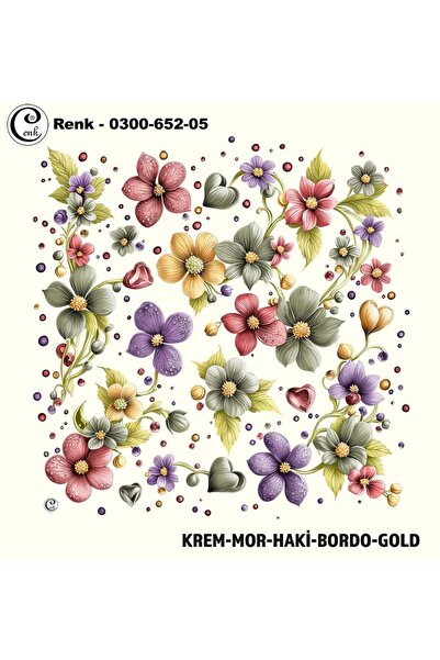 Cenk Desenli Oyalık Yazma - 0300-652