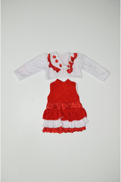 Baby Slon Kids Clup Kışlık welsoft 2 li bolerolu güllü dantelli fisto işlemel...