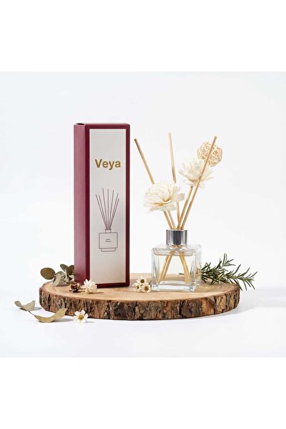 VEYA Via Rose Reed Diffuser – 50ml with natural wooden reeds that gradually d...