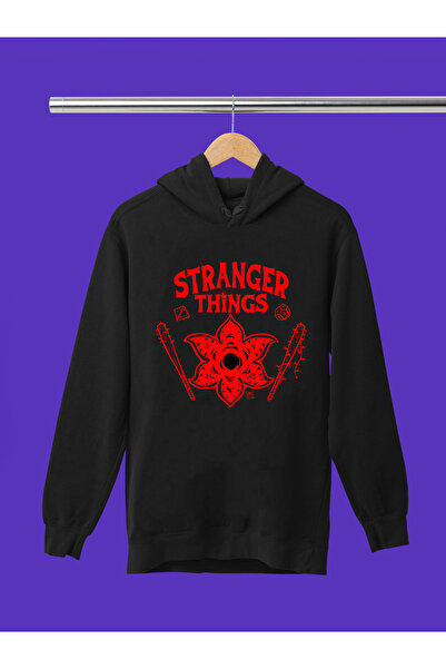 MAGORS STRANGER THINGS SWEATSHIRT CU GLUGĂ PENTRU COPII, CU IMPRIMEU, CALITAT...