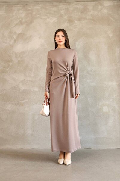 AcesModa YANDAN BAĞLAMALI ELBİSE
