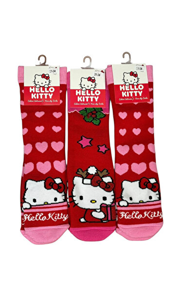 Çimpa 3-пари Hello Kitty Нековзні рушники Дитячі шкарпетки