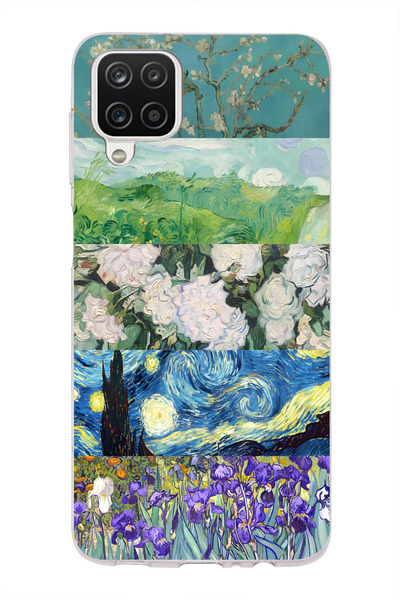 moonset Samsung Galaxy M33 Uyumlu Baskılı Yumuşak Silikon Şeffaf Telefon Kılıfı