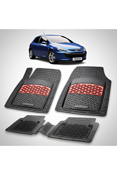 TEAMCAR Πατάκια αυτοκινήτου τύπου δίσκου συμβατά με Peugeot 307 Hatchback 3θυ...
