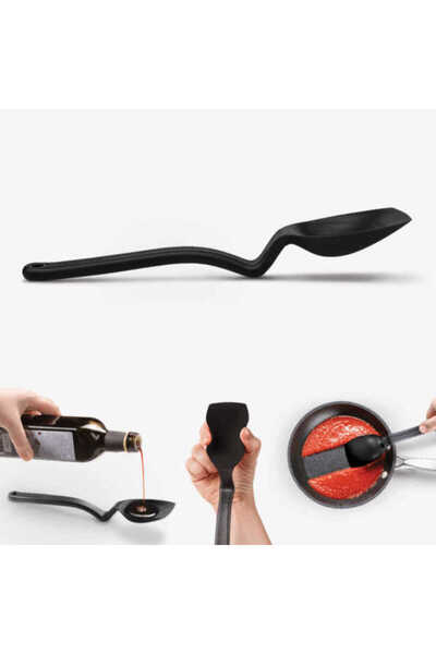 Dreamfarm Supoon Silicone Spoon, Black