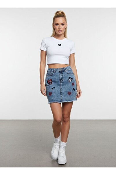 3S MODA KARAKTER NAKIŞLI KAR YIKAMALI KOT ETEK