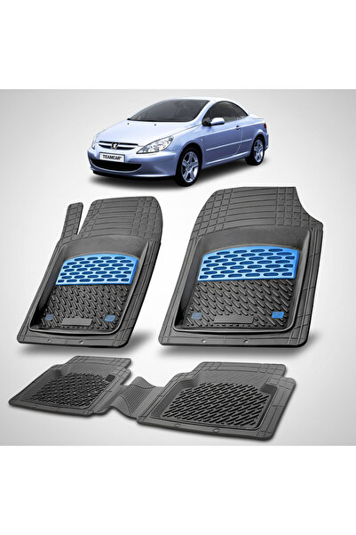 TEAMCAR Πατάκια αυτοκινήτου τύπου δίσκου συμβατά με Peugeot 307 CC 2003-2005 ...