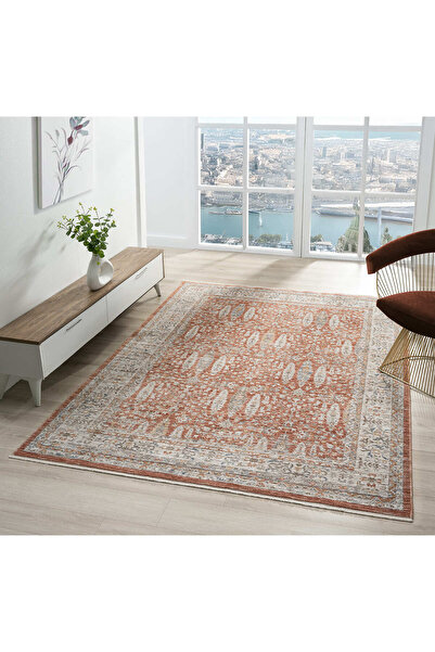 SEYRAN HALI سجادة غرفة المعيشة ذات الطراز العرقي سهلة التنظيف - مجموعة بيرو -...