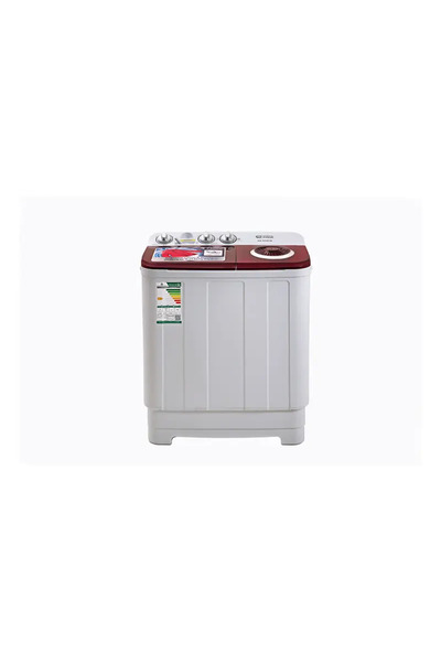genr General Supreme, Semi-Automatic Washing Machine, Two Tubs, 5 Kg, White/R...