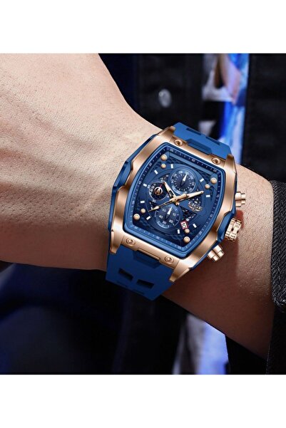GÜMRÜK MARKET LİGE ERKEK KOL SAATİ DİKDÖRTGEN SPOR KOL SAATİ KRONOGRAF KUVARS