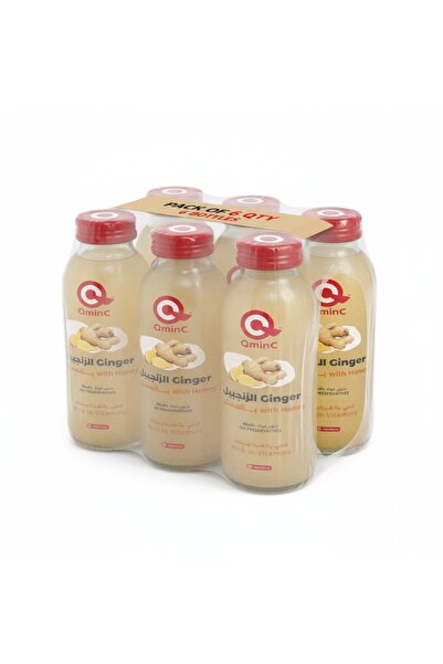 QminC Ginger With Honey Juice, 150 ML (Box Of 6PCS)