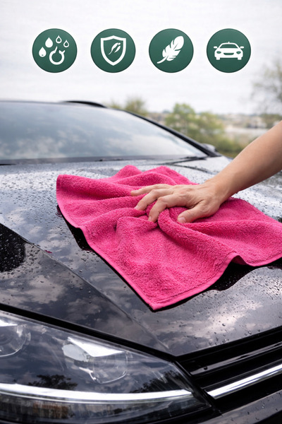 Single ( 50:70 CM ) Mega Boy Mikrofiber Oto Yıkama Kurulama Durulama Ekstra S...