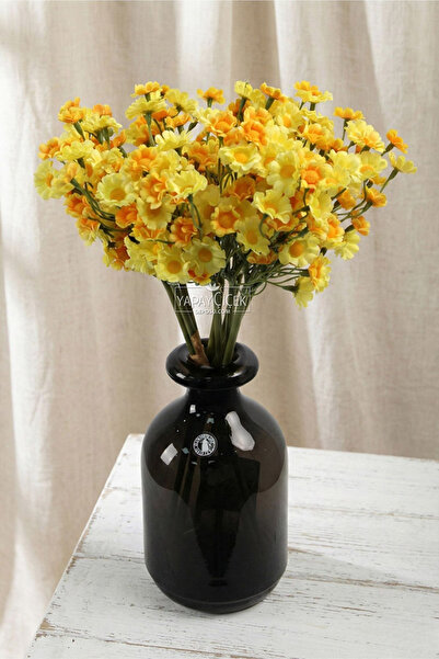 Yapay Çiçek Deposu Yapay 100 Çiçekli Vadi Papatyası Demeti 35 Sarı