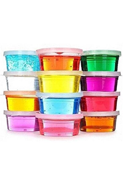 Generic Slime Kit 24-Piece 5D Crystal Clear Jelly Slime With Straws DIY Model...