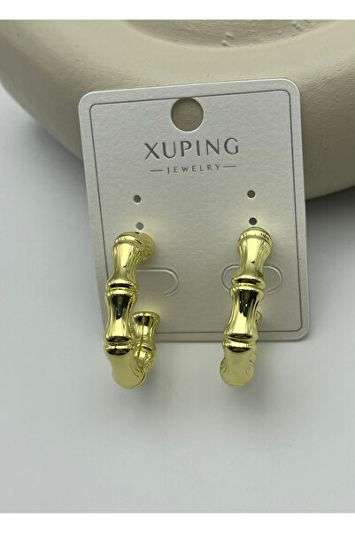 BİJU YILMAZ Xuping gold chunky hoop earrings - 25xpkp361